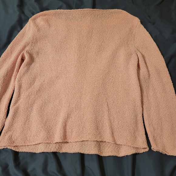 Eileen Fisher Petite Women’s Size PP Linen Blend Knit Sweater - Picture 5 of 7